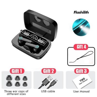 Bluetooth 5.1 TWS trådlösa hörlurar, True Sports Gaming Headset, 9D stereohörlurar med mikrofon för Iphone, [434C939]