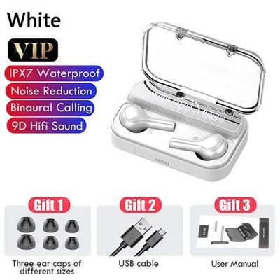Trådlösa Bluetooth 5.0 TWS In-Ear-hörlurar, Headset för sport, löpning, support [5762B1F]