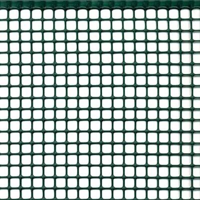 TENAX Plastnet Quadra 10 Grøn 1,00x50 m, Multifunktionelt Beskyttelsesnet til Altaner, Terrasser, Porte og Hegn