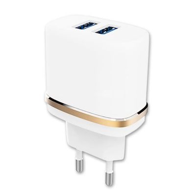Laddare Vägguttag - Sharp - Aquos R8 - Ultra-snabb - 2 USB-portar - 3.1A Total