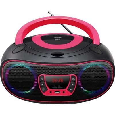 Bluetooth-högtalare - Denver - TCL-212BT - Rosa - Stereo - AUX, USB, CD