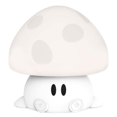 Barns Bluetooth Nattlampa 9W Musik Ljus Svamp BigBen Vit