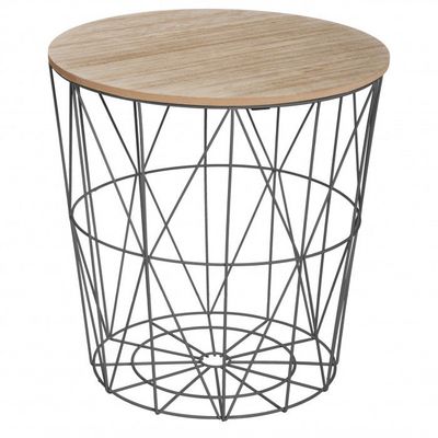 Café bord dekoration metall Kumi Atmosphera - 160x200 - Svart