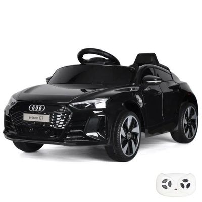 AUDI E-tron GT Elbil 12V - Svart - 1 till 4 år - Officiell Licens - Litiumbatteri - Bluetooth