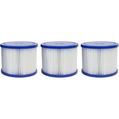Set om 3 filterpatroner - Papper+PP - Vit - Ø10,3xH7,8 cm