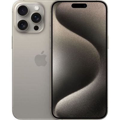 APPLE iPhone 15 Pro Max 512GB Natural Titanium (2023) - Begagnad - Mycket bra skick