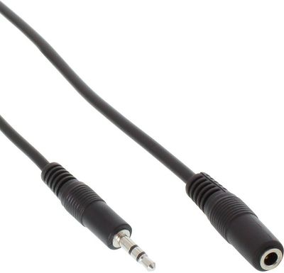 InLine 3,5mm han - 3,5mm hun - lydkabel med forlængerledning, 2 m