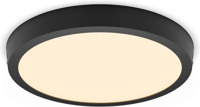 Philips Magneos DL252 -takplafond, rund, svart, 1900 lm, 2700K
