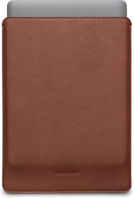 Woolnut Leather Sleeve -skyddsfodral för 13-tums MacBook Pro & Air, cognac