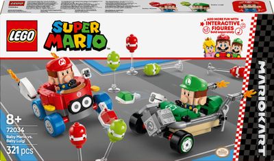 LEGO Super Mario 72034 – Mario Kart™ – Baby Mario mod Baby Luigi