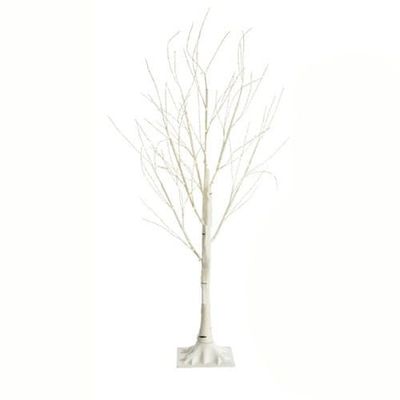 Keinotekoinen puu - Koivu - 150 cm - valaistuksella - 120 LEDiä - Valkoinen
