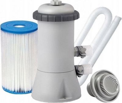 Poolfilterpump med filter och rör - 2700 liter per timme - Intex