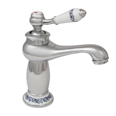 Retrostil Enarmsblandare för handfat med vattenbesparande aerator, 35mm keramisk kassett, enkel montering för DIY-entusiaster