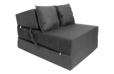 Vikmadrass - gästmadrass - 200x70x15 cm - mörkgrå