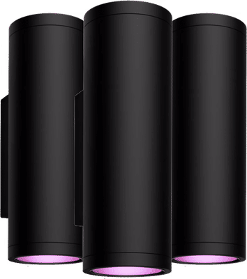 Philips Hue Appear muurlamp White and Color Zwart 3-Pack