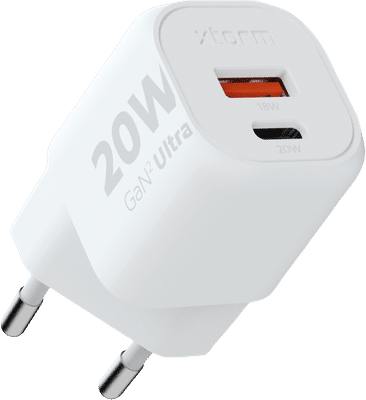 Xtorm Snellader met 2 Usb Poorten 20W Wit