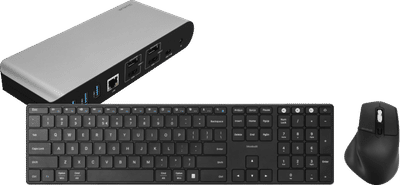 BlueBuilt DisplayLink Docking Station Pro + Toetsenbord en Muis Set