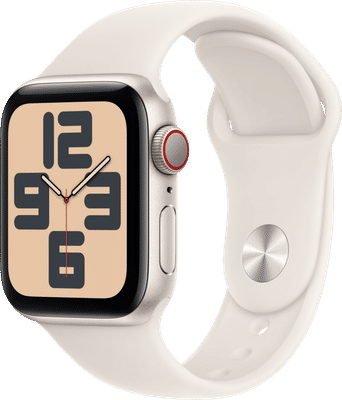 Apple Watch SE 2024 4G 40mm Starlight Sportband M/L