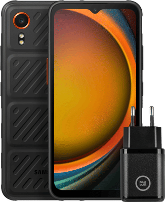 Samsung Galaxy Xcover 7 128GB Zwart 5G Enterprise Edition + Samsung Oplader 25W Zwart