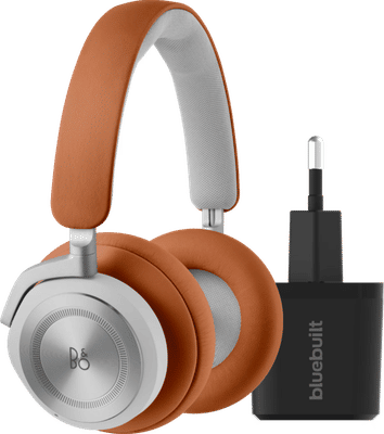Bang & Olufsen Beoplay HX Bruin + BlueBuilt Quick Charge Oplader met Usb A Poort 18W Zwart