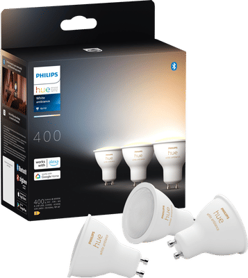 Philips Hue White Ambiance GU10 3-pack