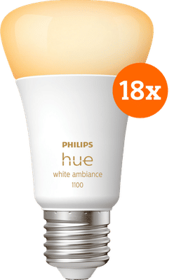 Philips Hue White Ambiance E27 1100lm 18-pack