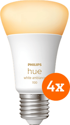 Philips Hue White Ambiance E27 1100lm 4-pack