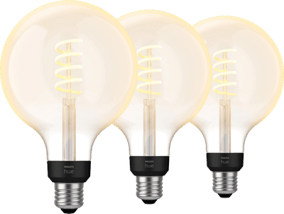 Philips Hue Filament White Ambiance Globe XL 3-pack