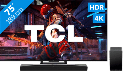 TCL QLED 75C743 (2023) + soundbar
