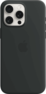 Apple iPhone 15 Pro Max Back Cover met MagSafe Zwart
