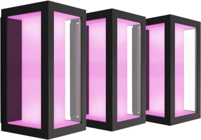 Philips Hue Impress muurlamp White and Color zwart smal 3-pack