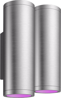 Philips Hue Appear muurlamp White & Color - RVS Duo Pack