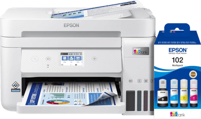 Epson EcoTank ET-4856 + 1 set extra inkt