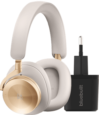 Bang & Olufsen Beoplay H95 Goud + BlueBuilt Quick Charge Oplader met Usb A Poort 18W Zwart