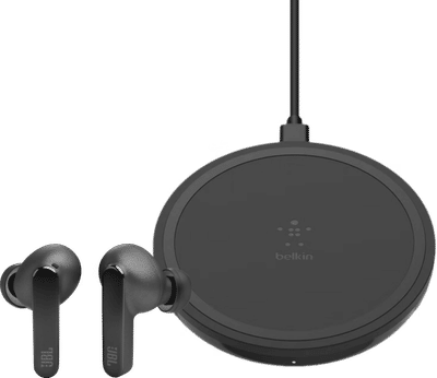 JBL Live Pro 2 Zwart + Belkin Boost Up Draadloze Oplader 10W Zwart