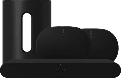 Sonos Ray Zwart + Era 300 Zwart + Sub Mini Zwart