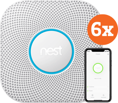 Google Nest Protect V2 Netstroom 6-pack