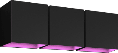 Philips Hue Resonate Downward White and Color - zwart 3-pack