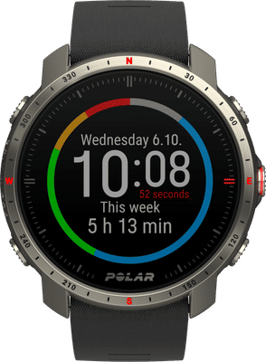 Polar Grit X Pro Titan Zwart