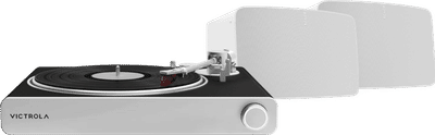 Victrola VPT-3000 Stream Zwart + Sonos Five Wit Duopack