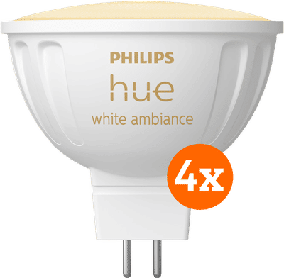 Philips Hue spot White Ambiance MR16 4-pack