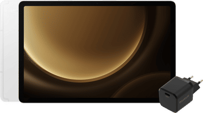 Samsung Galaxy Tab S9 FE 256GB Wifi Zilver + BlueBuilt Oplader