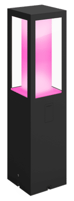 Philips Hue Impress sokkellamp White and Color zwart laag uitbreiding