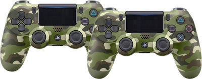 Sony PlayStation 4 Draadloze DualShock V2 4 Controller Groen Camo Duo Pack