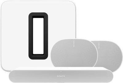 Sonos Ray Wit + 2x Era 300 Wit + Sub G3 Wit