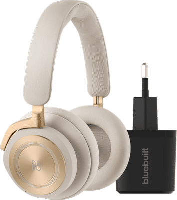 Bang & Olufsen Beoplay HX Goud + BlueBuilt Quick Charge Oplader met Usb A Poort 18W Zwart