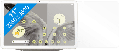 Google Pixel Tablet 128GB Wifi Crème en Dock + Just in Case Screenprotector Glas