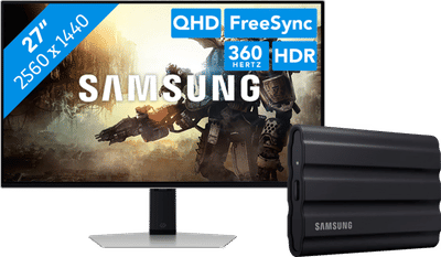 Samsung LS27DG602SUXEN Odyssey G6 OLED + Samsung T7 Shield 1