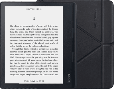 Kobo Sage + Kobo Sleep Cover Zwart