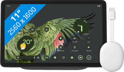 Google Pixel Tablet 256GB Wifi Grijs + Chromecast 4K met Google TV